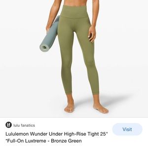Lululemon wunder under high rise